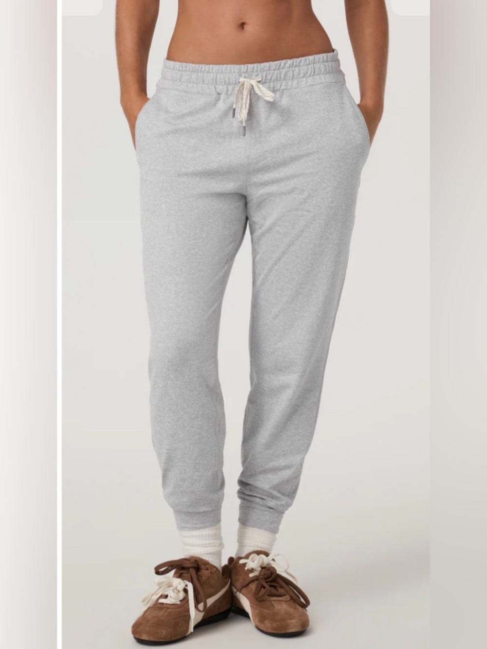 Vuori Light Gray Performance Jogger Legging Pants M